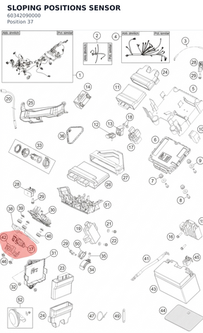 Diagram preview: SLOPING POSITIONS SENSOR (60342090000)