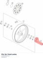 Diagram preview: Pin for front axles (A56009081010)
