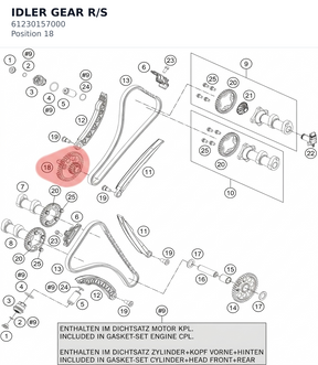 Diagram preview: IDLER GEAR R/S (61230157000)