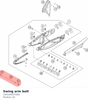 Diagram preview: Swing arm bolt (C64104037000)