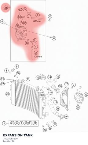 Diagram preview: EXPANSION TANK (76035065100)