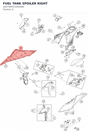 Diagram preview: FUEL TANK SPOILER RIGHT (A60708051000ABA)