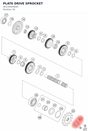 Diagram preview: PLATE DRIVE SPROCKET (90110049000)