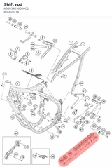 Diagram preview: Shift rod (A56034036000C1)