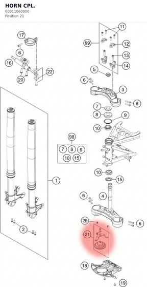Diagram preview: HORN CPL. (60311060000)