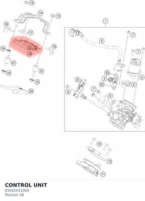 Diagram preview: CONTROL UNIT (93041031000)