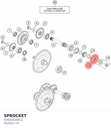 Diagram preview: SPROCKET (50033029011)