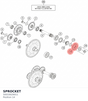 Diagram preview: SPROCKET (50033029011)