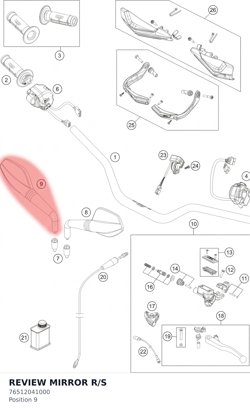 Diagram preview: REVIEW MIRROR R/S (76512041000)