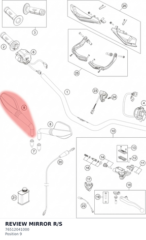 Diagram preview: REVIEW MIRROR R/S (76512041000)
