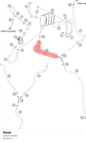 Diagram preview: Hose (93615024000)