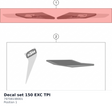 Diagram preview: Decal set 150 EXC TPI (79708198001)