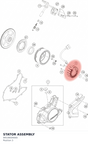 Diagram preview: STATOR ASSEMBLY (94539004000)