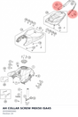 Diagram preview: AH COLLAR SCREW M8X50 ISA45 (0035080506S)