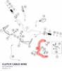 Diagram preview: CLUTCH CABLE WIRE (95702090000)