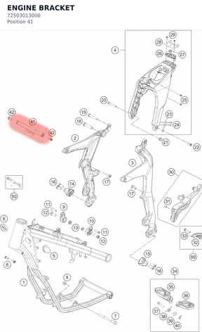 Diagram preview: ENGINE BRACKET (72503013000)