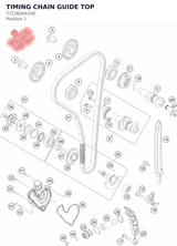 Diagram preview: TIMING CHAIN GUIDE TOP (77236004100)