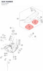 Diagram preview: SEAT RUBBER (91207046000)