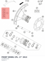Diagram preview: FRONT WHEEL CPL. 17''      2013 (47109001044)