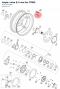 Diagram preview: Angle valve 8.3 mm for TPMS (61912033060)