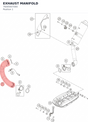 Diagram preview: EXHAUST MANIFOLD (76005007000)