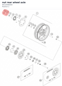 Diagram preview: nut rear wheel axle (96310086000)