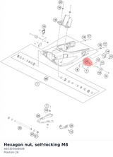 Diagram preview: Hexagon nut, self-locking M8 (A65303008008)