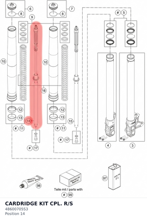 Diagram preview: CARDRIDGE KIT CPL. R/S (48600705S3)