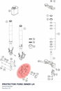 Diagram preview: PROTECTOR FORK INNER LH (94501092000)