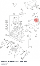 Diagram preview: COLLAR BUSHING SEAT BRACKET (90107040002)