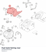 Diagram preview: Fuel tank fairing rear (94508049000EBB)