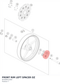 Diagram preview: FRONT RIM LEFT SPACER OZ (B3309011000)