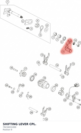 Diagram preview: SHIFTING LEVER CPL. (79234031000)
