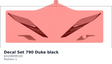 Diagram preview: Decal Set 790 Duke black (64108099100)