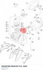 Diagram preview: MOUNTING BRACKET R/S -SEAT (90107040020)