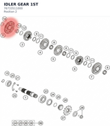 Diagram preview: IDLER GEAR 1ST (76733511000)
