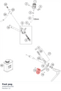 Diagram preview: Foot peg (A56003041040)