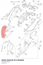 Diagram preview: MASK SPOILER R/S ORANGE (9010800300004)