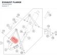 Diagram preview: EXHAUST FLANGE (76436039000)