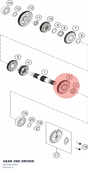 Diagram preview: GEAR 2ND DRIVEN (90233012000)