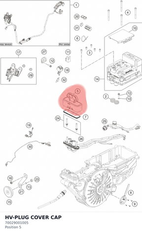Diagram preview: HV-PLUG COVER CAP (70029001005)
