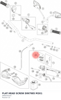 Diagram preview: FLAT HEAD SCREW DIN7985 M3X1 (0985030103)