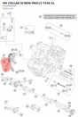 Diagram preview: HH COLLAR SCREW M6X13 TX30 SL (0025060506S)