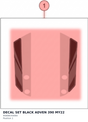 Diagram preview: DECAL SET BLACK ADVEN 390 MY22 (95808193000)