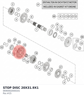 Diagram preview: STOP DISC 20X31.9X1 (0690002000101)
