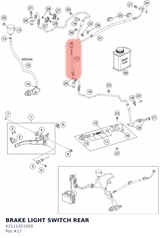 Diagram preview: BRAKE LIGHT SWITCH REAR (62111051000)