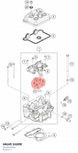 Diagram preview: VALVE GUIDE (90136025000)
