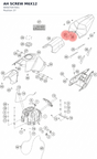 Diagram preview: AH SCREW M6X12 (90507047001)