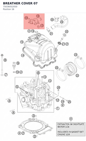 Diagram preview: BREATHER COVER              07 (75036052050)