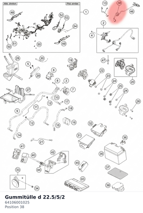 Diagram preview: Gummitülle d 22.5/5/2 (64106001025)
